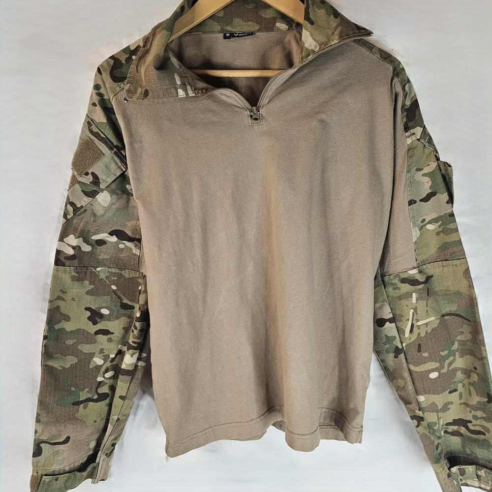 IDOGEAR Camouflage Tactical Long Sleeve Shirt Size Medium